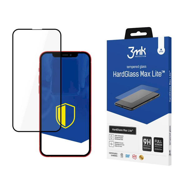 Обложка книги «Apple iPhone 13/13 Pro Black - 3mk HardGlass Max Lite™ screen protector»