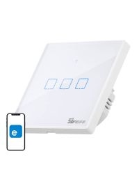 Умный выключатель WiFi + RF 433 Sonoff T2 EU TX (3-канальный) обновленный