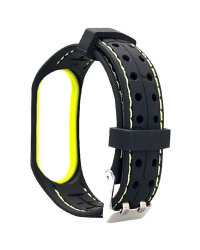 Beline pasek Smart Mi Band 3|4 czarno-limonkowy black|lime