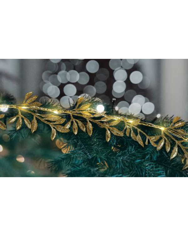 Goodbuy Гирлянда LED| золотые листья | теплый белый свет