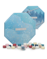 Yankee Candle Bright Lights advent calendar wreath tea light candle 24 x 9,8 g + glass candle holder