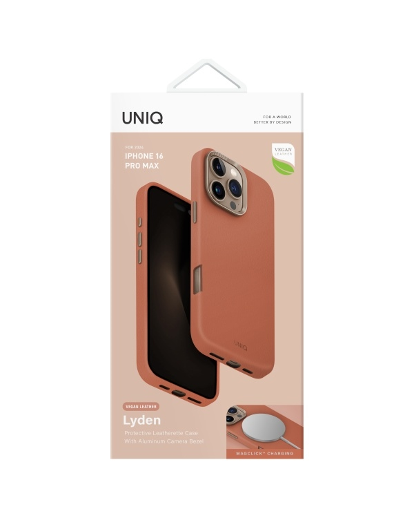 UNIQ etui Lyden iPhone 16 Pro Max 6.9"    Magclick Charging terracotta
