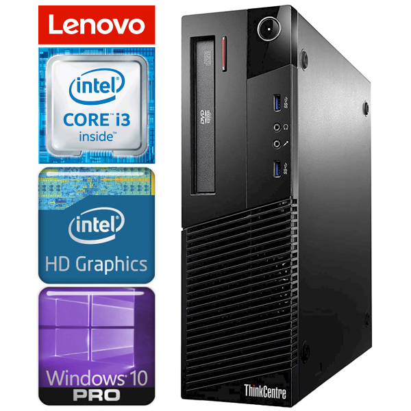 Lenovo M83 SFF i3-4160 4GB 960SSD+2TB DVD WIN10PRO/W7P [refurbished]