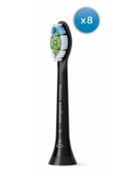 Philips Brushheads HX6068 13 Sonicare W2 optimal white (8pcs) black Schwarz
