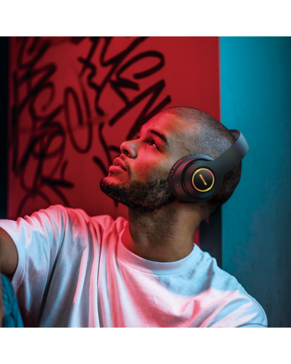 Наушники Borofone BO17 bluetooth черный (поврежденная упаковка)