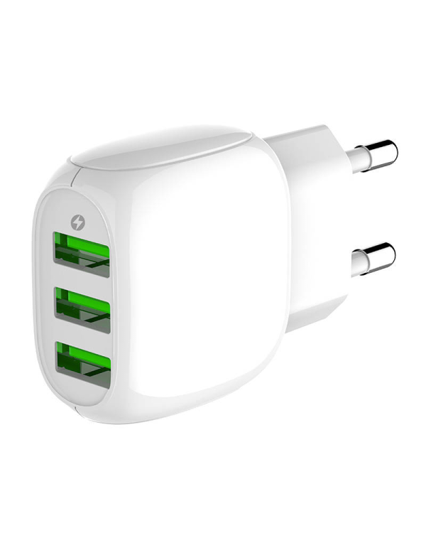 Wall charger LDNIO A3315 3USB + MicroUSB cable