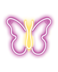 Neon LED Light BUTTERFLY pink NNE03 Neolia
