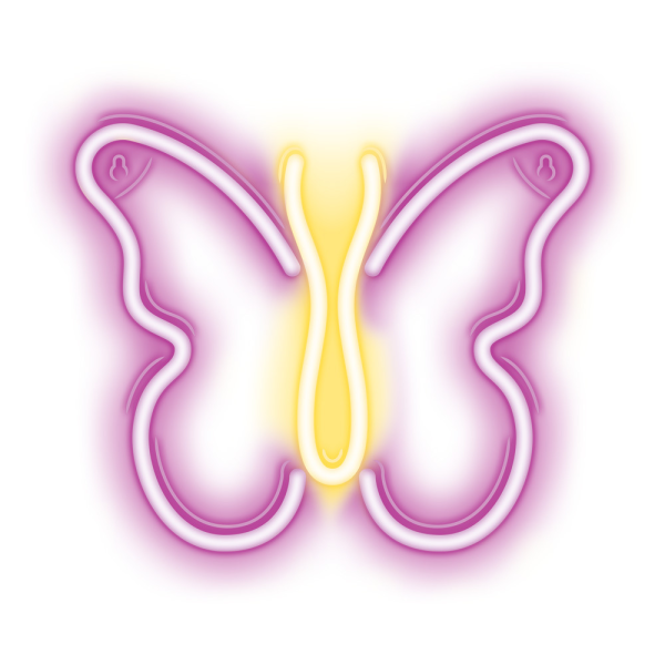 Neon LED Light BUTTERFLY pink NNE03 Neolia