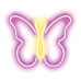 Neon LED Light BUTTERFLY pink NNE03 Neolia
