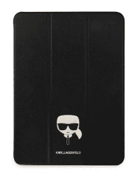 KLFC12OKHK Karl Lagerfeld Head Saffiano Folio Cover for iPad Pro 12.9 Black
