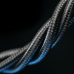 Blavec Cable Raptor braided - USB to Type C - 3A 0,5 meters (CRA-UC3BG05) black-grey