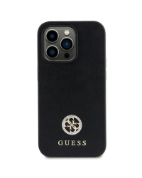 Guess GUHCP15SPS4DGPK Apple iPhone 15 6,1" черный жесткий чехол Strass Metal Logo