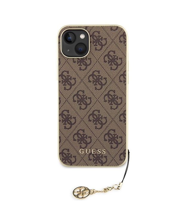 Guess GUHCP15MGF4GBR iPhone 15 Plus 6.7" brązowy|brown hardcase 4G Charms Collection