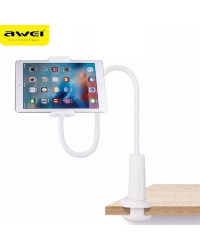 AWEI uchwyt biurkowy X3 4"-10,5" biały |white długie ramię