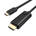 Обложка книги «Choetech cable USB Type C - HDMI 4K 30Hz 3m black cable (XCH-0030)»