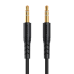 Mini jack 3.5mm AUX cable Vipfan L04 1m, gold plated (black)