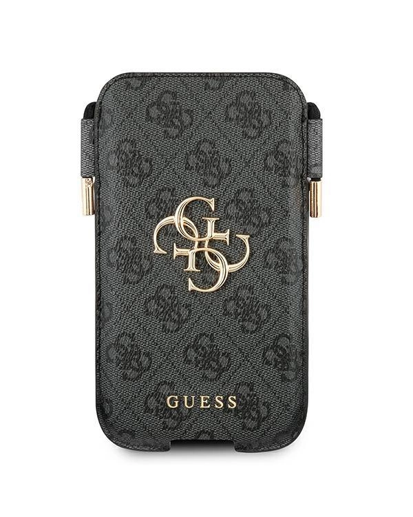 Guess Torebka na telefon GUHCP12L4GPSGR 6,7" szary|grey 4G Metal Logo