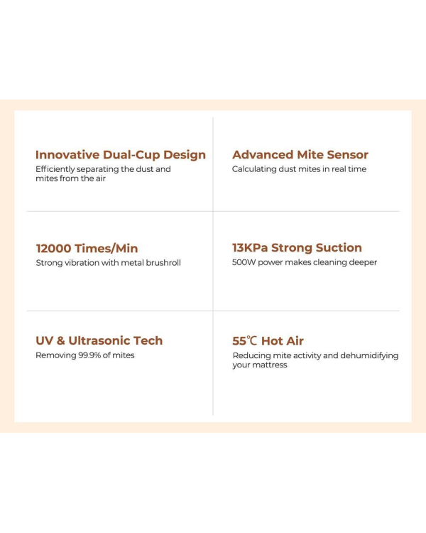 JIGOO J300 пылесос против клещей для матраса | дивана со съемным контейнером