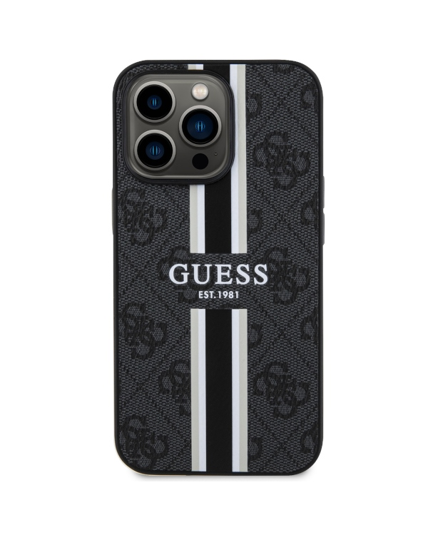 Дополнительное изображение книги «Guess GUHMP13XP4RPSK iPhone 13 Pro Max 6,7" czarny|black hardcase 4G Printed Stripes MagSafe»