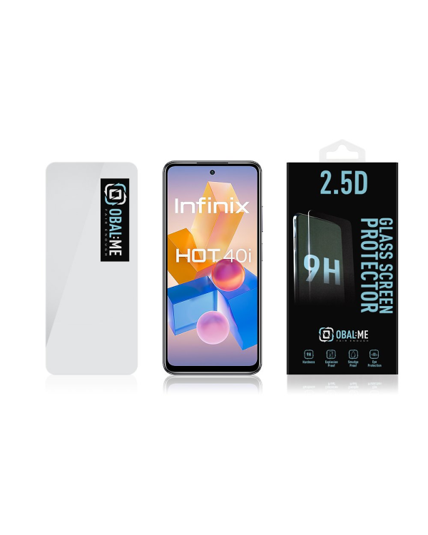 OBAL:ME 2.5D Glass Screen Protector for Infinix Hot 40i Clear