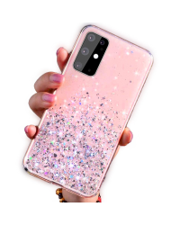 Fusion Glue Glitter Back Case Силиконовый чехол для Apple iPhone 12 Mini Розовый