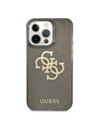 GUHCP13XPCUGL4GBK Guess TPU Big 4G Full Glitter Case for iPhone 13 Pro Max Black