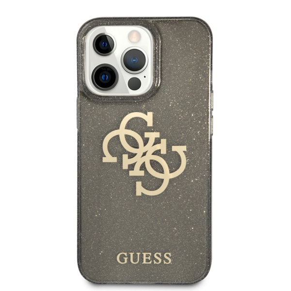 Обложка книги «GUHCP13XPCUGL4GBK Guess TPU Big 4G Full Glitter Case for iPhone 13 Pro Max Black»