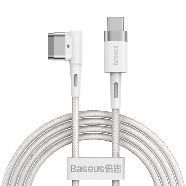 Baseus Zinc Magnetic Cable, USB-C, 60W, 2m, angled (white)