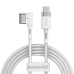 Baseus Zinc Magnetic Cable, USB-C, 60W, 2m, angled (white)