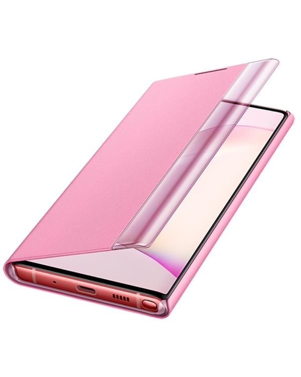 Samsung EF-ZN970CPEGWW Clear View оригинальный чехол книжка для Samsung N970 Galaxy Note 10 (Note 10 5G) розовый