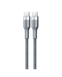 REMAX Sury 2 Nylon Braided Wire USB Typ C PD Power Delivery 2.0 100W 20V 5A 1m silver (RC-174c)
