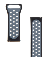 Tactical 267 Double Silicone Band 22mm Black/Grey