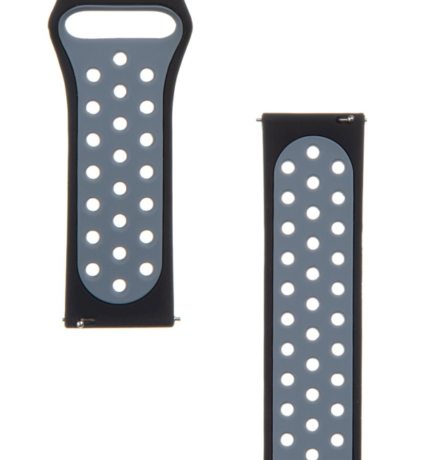 Обложка книги «Tactical 267 Double Silicone Band 22mm Black/Grey»