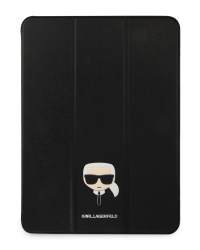 KLFC11OKHK Karl Lagerfeld Head Saffiano Folio Cover for iPad Pro 11 Black
