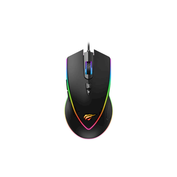 Обложка книги «Havit MS1017 RGB Gaming Mouse 800-6400 DPI (black&ochre)»