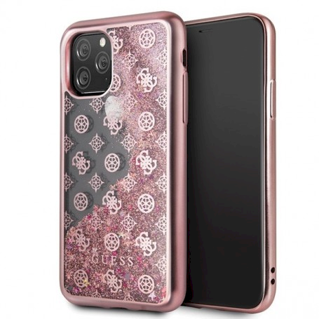 Guess GUHCN58PCUGLGPI Hard Gradient Glitter Case Чехол для Apple iPhone 11 Розовый