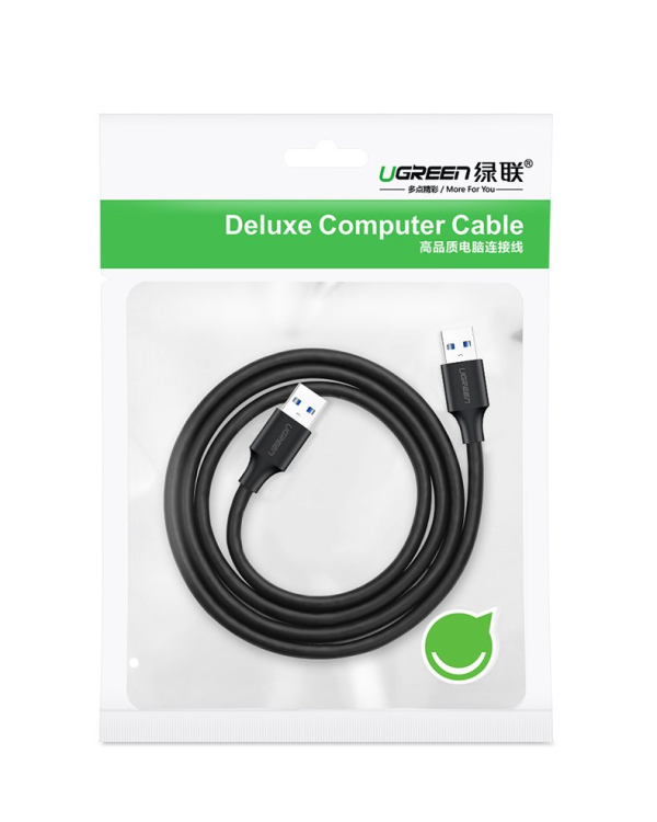 Кабель USB 2.0 M-M UGREEN US102, 0,5 м (черный)