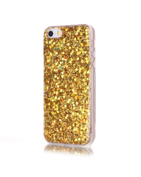 Fusion Gold Sequins Back Case Силиконовый чехол для Apple iPhone X / XS Золотой