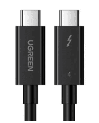 USB-C to USB-C Cable UGREEN US501, Gen3, 100W, 4K, 0.8m (Black)