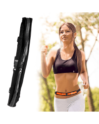 Running belt with two pocket black