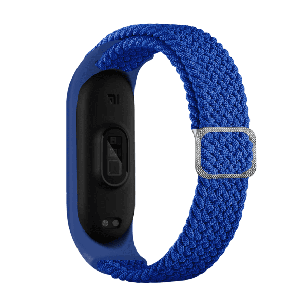 Fusion Braided Cloth ремешок для часов Xiaomi Mi Band 3 / Mi Band 4 / Mi Band 5 / Mi Band 6 синий