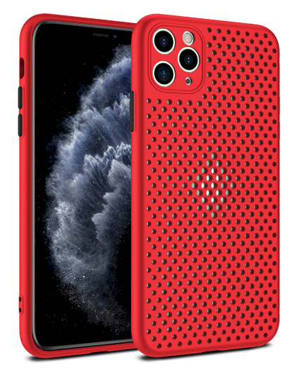 Fusion Breathe Case Силиконовый чехол для Apple iPhone 12 Pro Max Красный