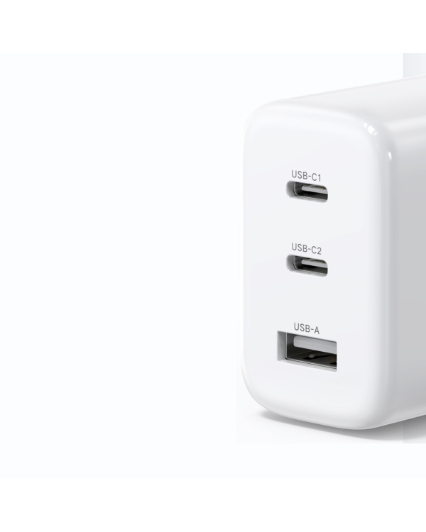 Ugreen fast wall charger 2x USB Type C | USB 65W PD3.0, QC3.0 | 4.0 + white (CD275)