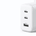 Ugreen fast wall charger 2x USB Type C | USB 65W PD3.0, QC3.0 | 4.0 + white (CD275)