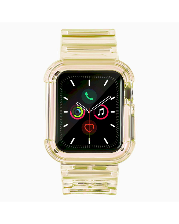 Fusion Light Set силиконовый ремешок для Apple Watch 38mm / 40mm / 41мм желтый