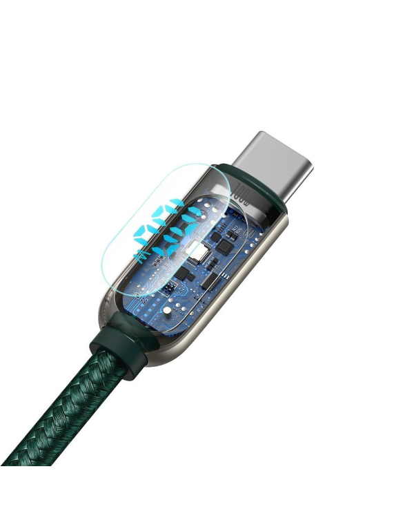 Baseus USB Type C - USB Type C cable 100 W (20 V | 5 A) 1 m Power Delivery with display screen power meter white (CATSK-B06)