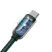 Baseus USB Type C - USB Type C cable 100 W (20 V | 5 A) 1 m Power Delivery with display screen power meter white (CATSK-B06)