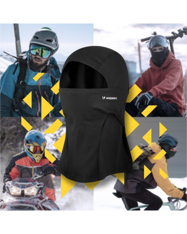 Wozinsky thermoactive Balaclava under helmet black (WTBBK1)