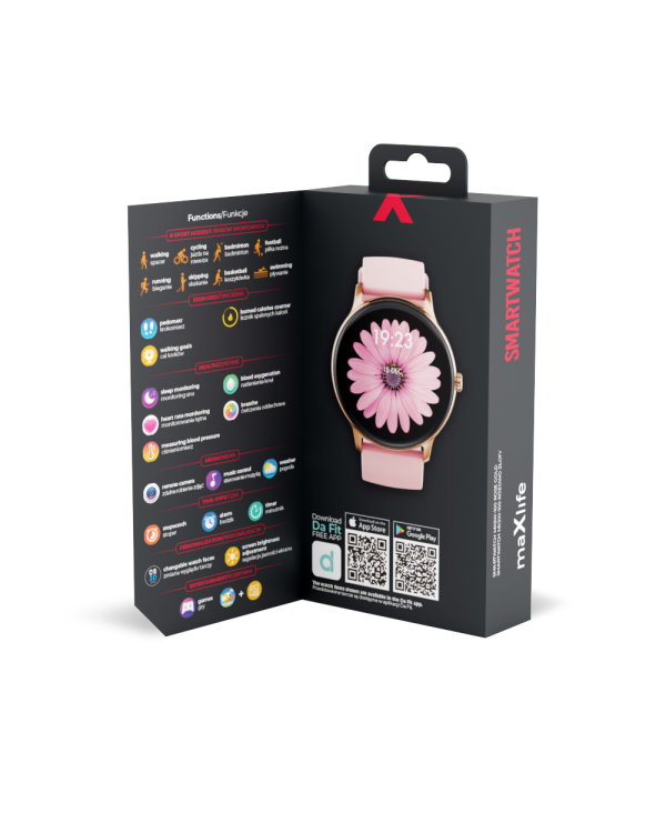 Maxlife smartwatch MXSW-100 rose gold