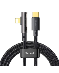 McDodo CA-3390 36W 1.2m USB-C to Lightning angle cable (black)